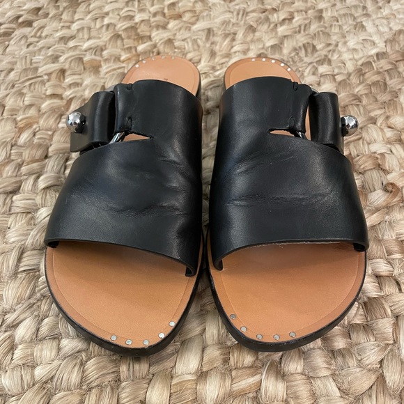 rag & bone Arc Flat Slide Black Size 37 / US 7 NIB💕temp price drop - Picture 4 of 13